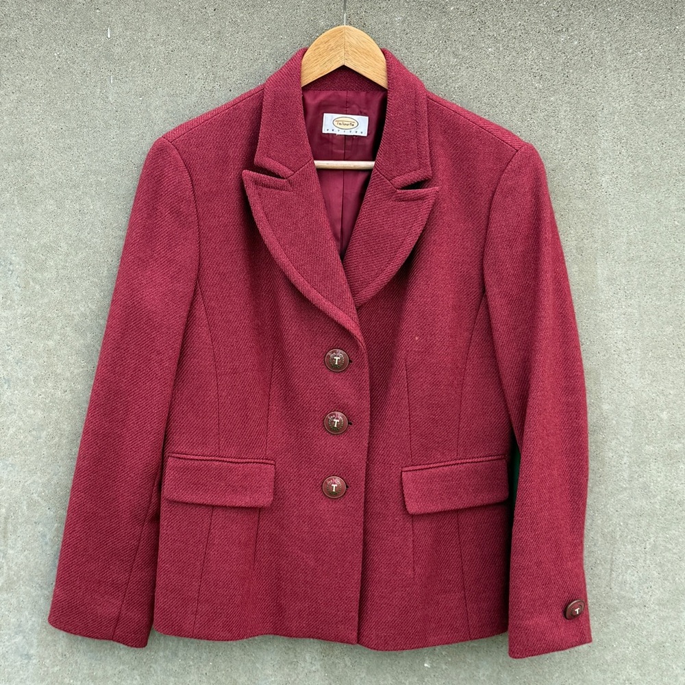 Talbots Wool Equestrian Collegiate Professor Blazer Large